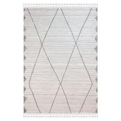 BASEMENT HOME - Alfombra Noruega 200x290 cm Algodón Crema