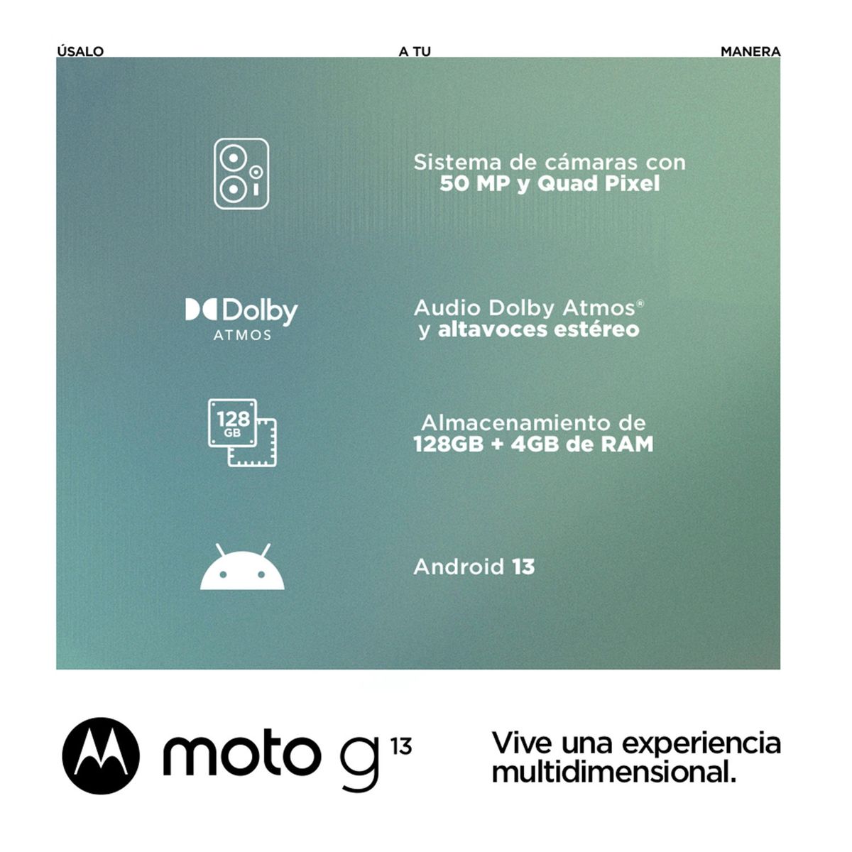 MOTOROLA - Celular Motorola G13 128GB