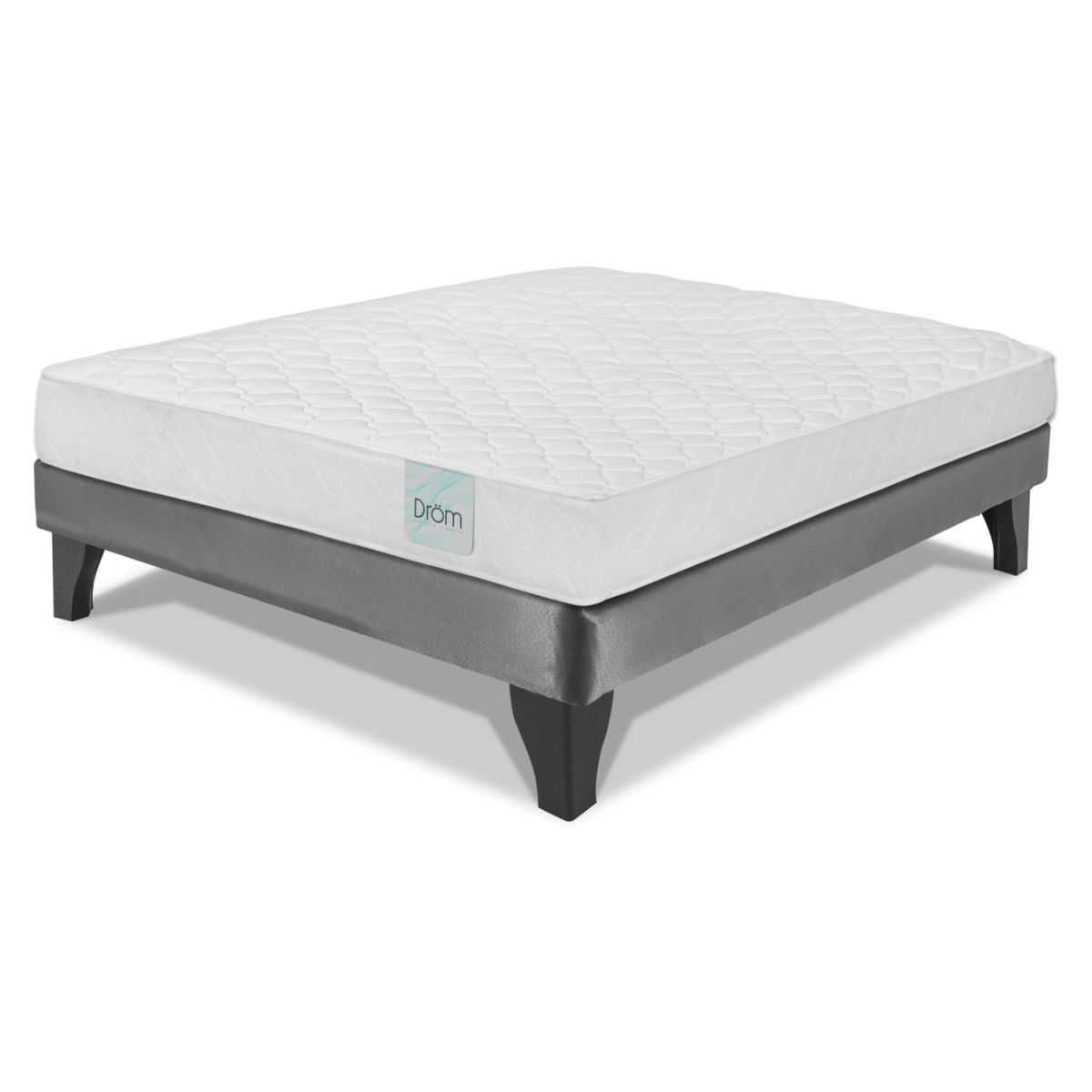 DROM - Cama Europea Himlen 2 Plazas X 1.90Mt Base Normal Drom