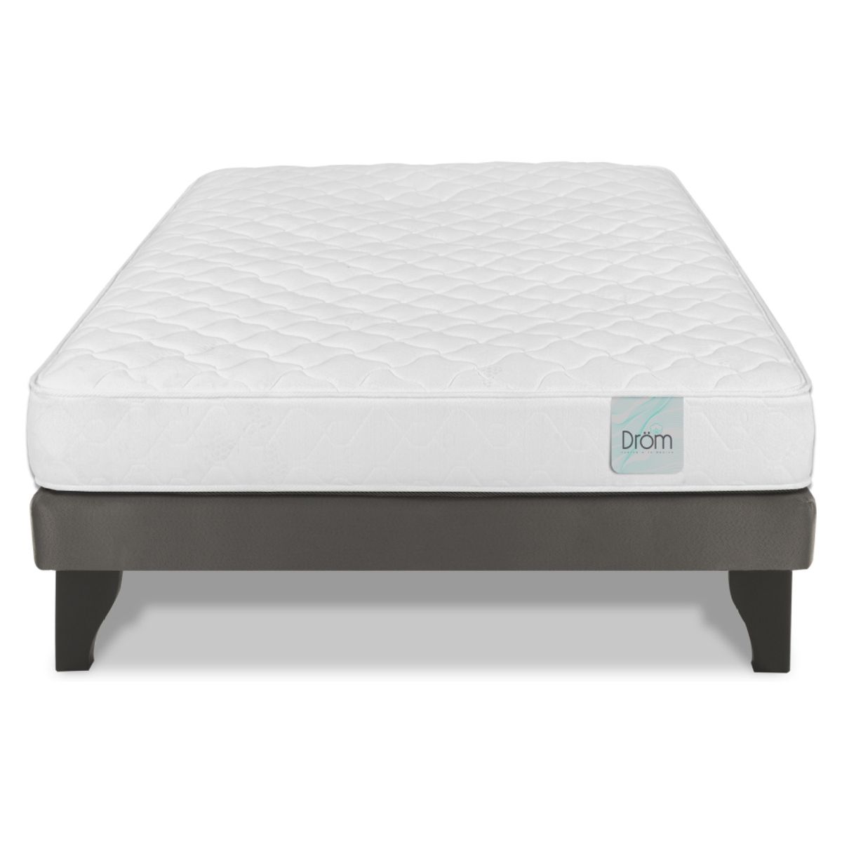 DROM - Cama Europea Himlen 2 Plazas X 1.90Mt Base Normal Drom