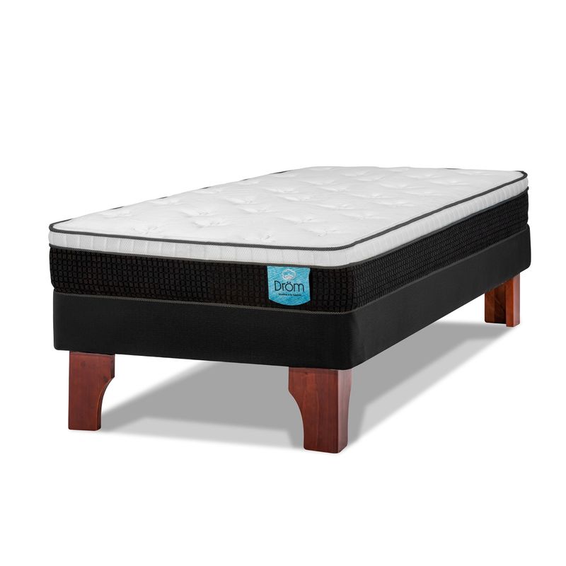 DROM - Cama Europea Lugn 1.5 Plaza 105x200 cm Drom