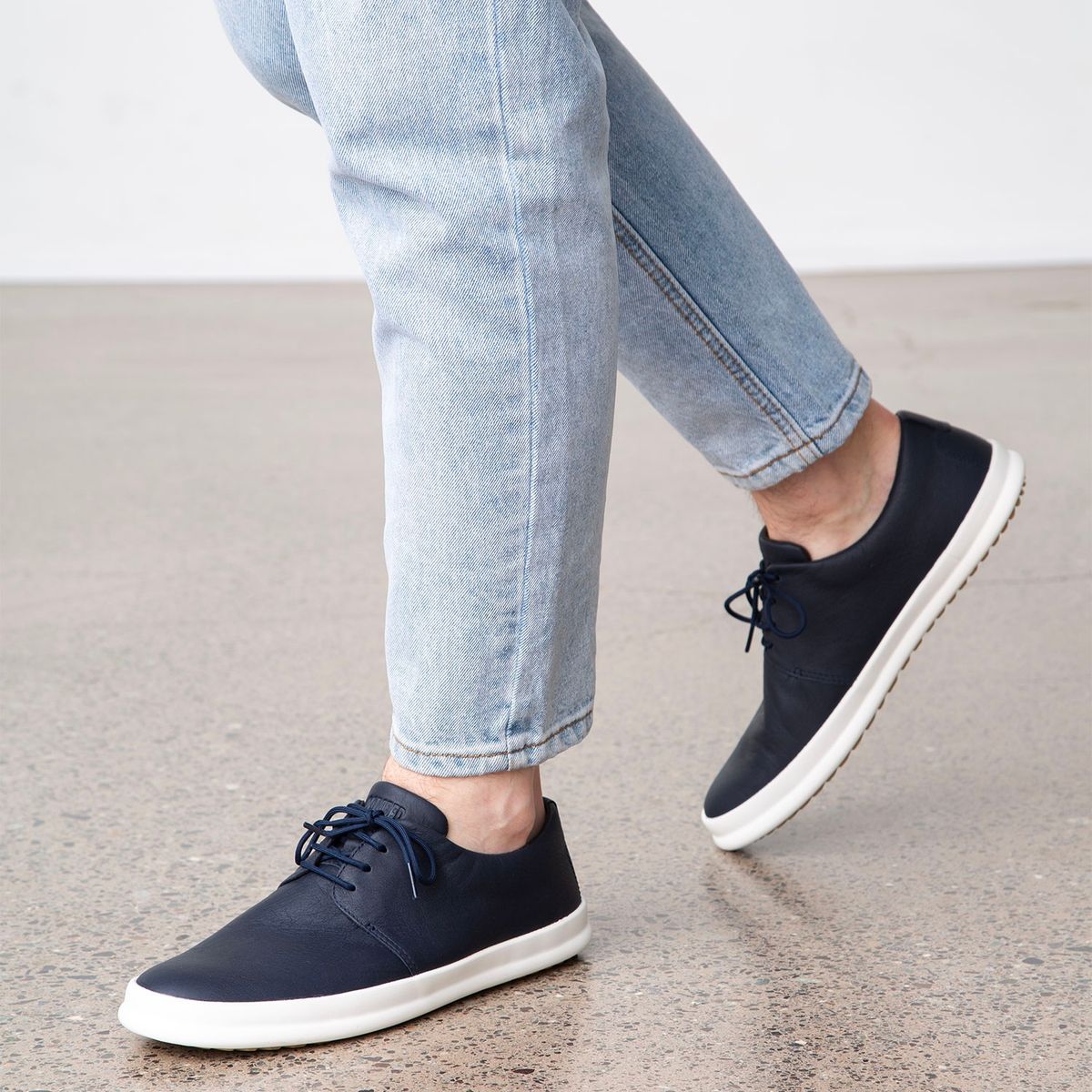 CAMPER - Zapatilla Urbana Hombre Cuero Azul Camper