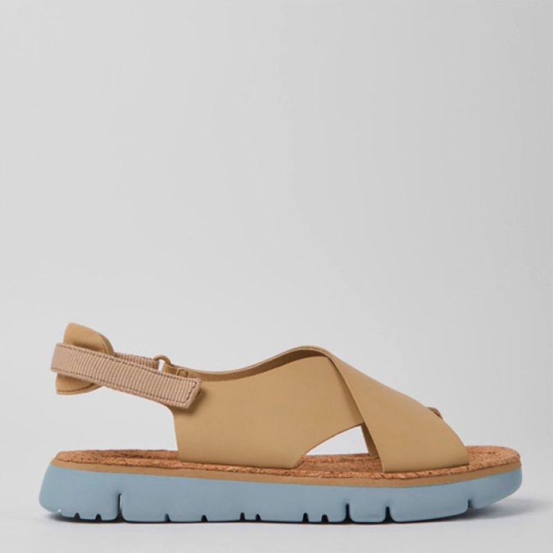 CAMPER - Sandalia Mujer Cuero Beige Camper