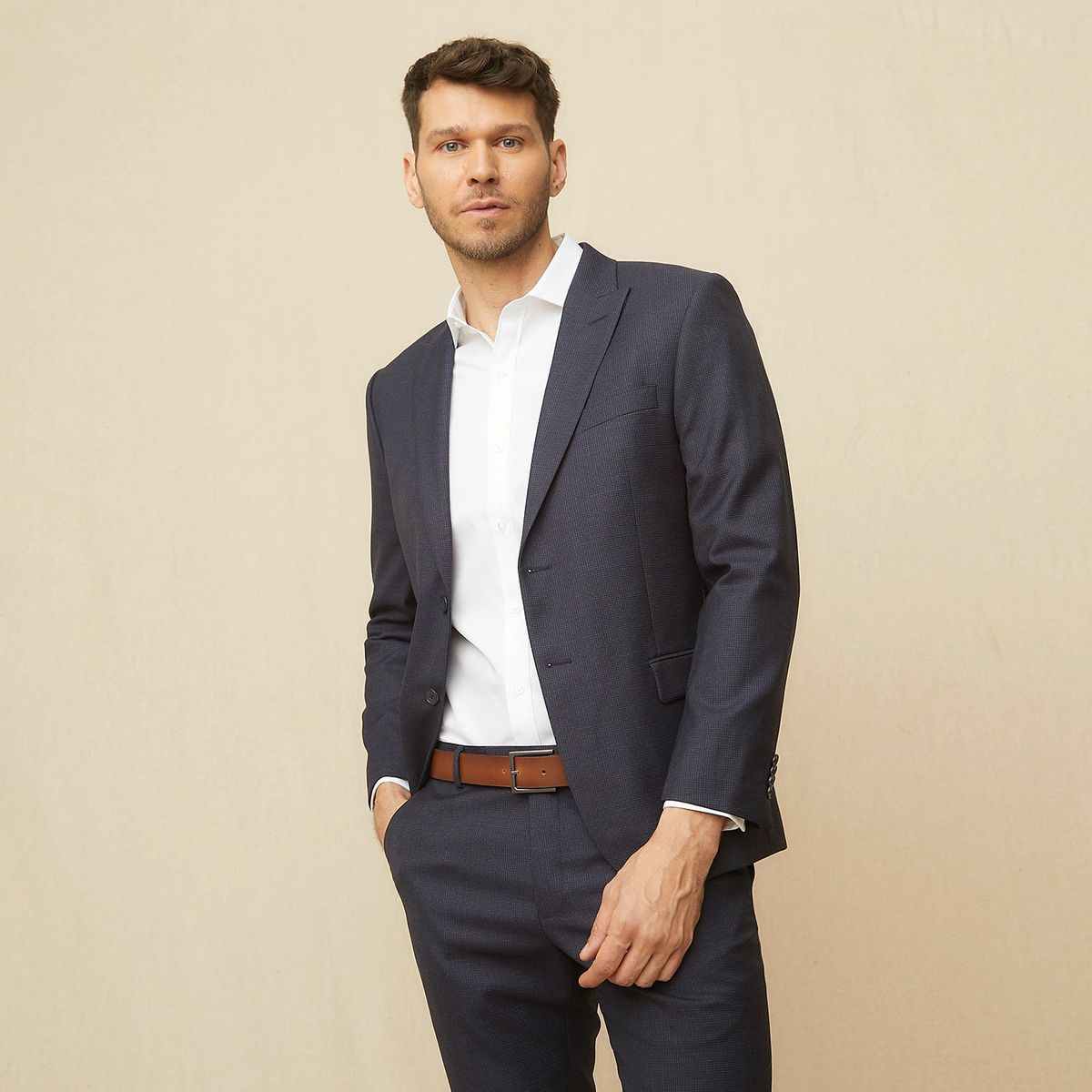 LA MARTINA - Vestón Traje Formal Slim Fit Hombre La Martina