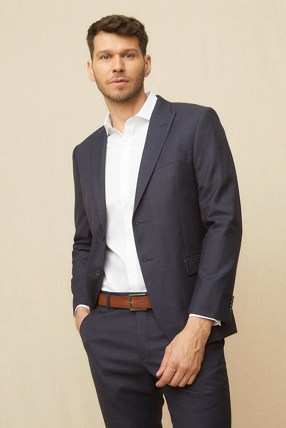 LA MARTINA - Vestón Traje Formal Slim Fit Hombre La Martina