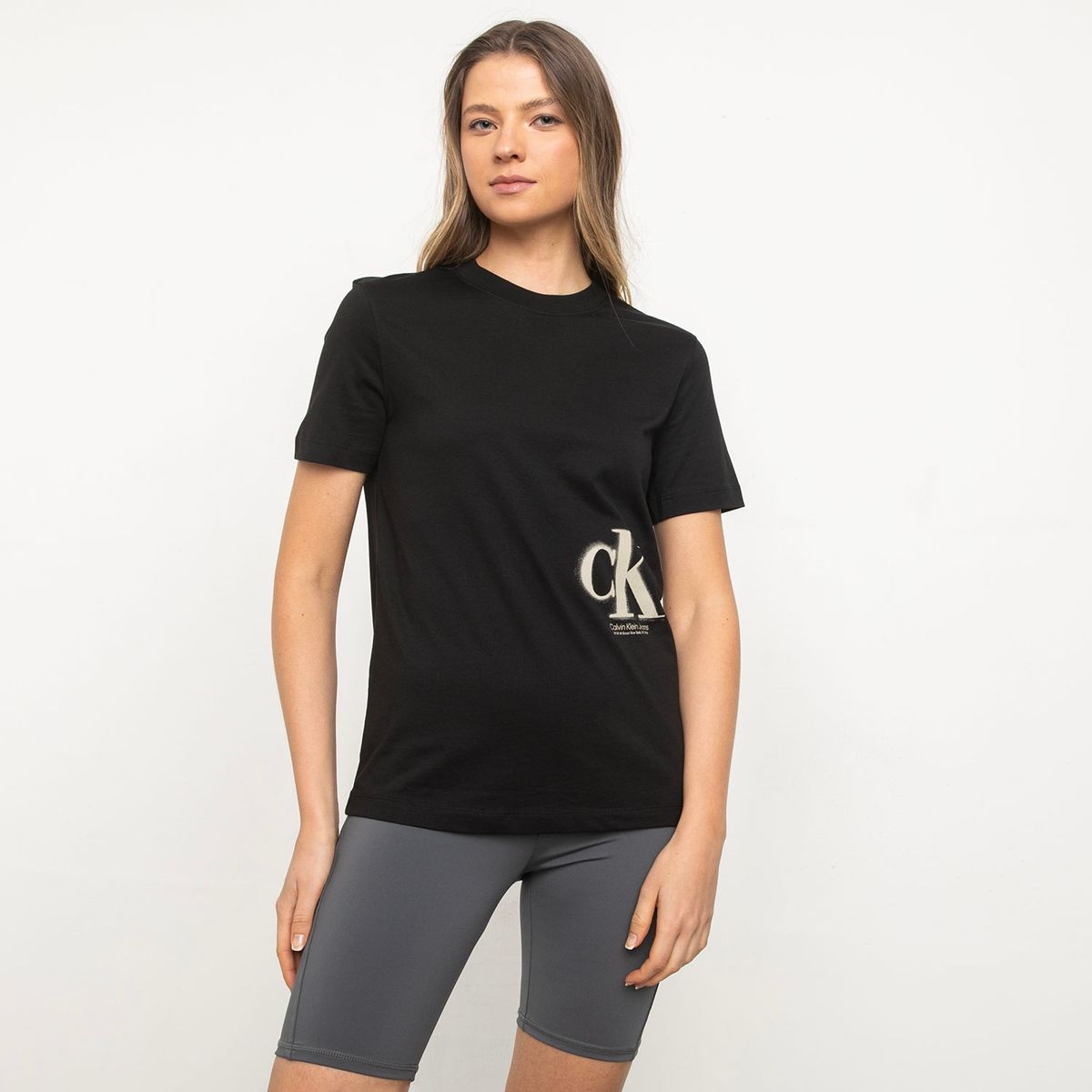 CALVIN KLEIN - Polera Manga Corta Mujer Calvin Klein