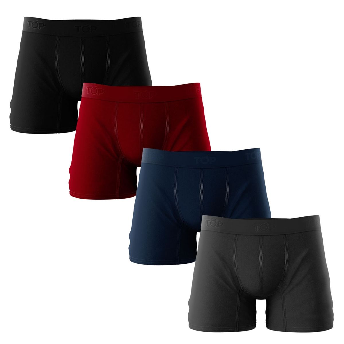 TOP - Pack De 4 Boxer Algodón Hombre Top