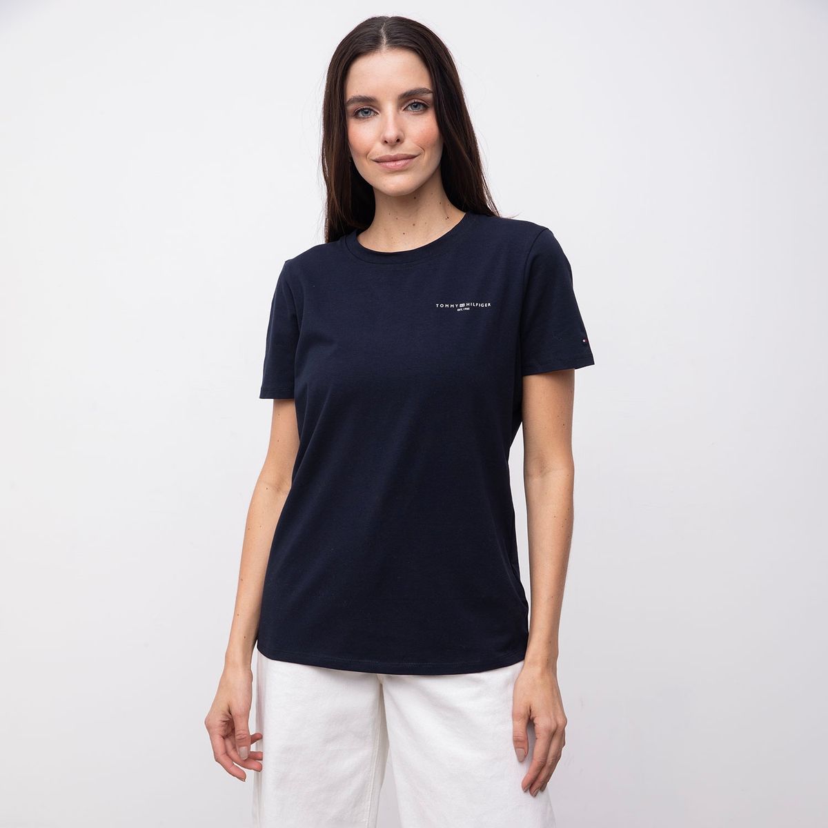 TOMMY HILFIGER - Polera Manga Corta Mujer Tommy Hilfiger