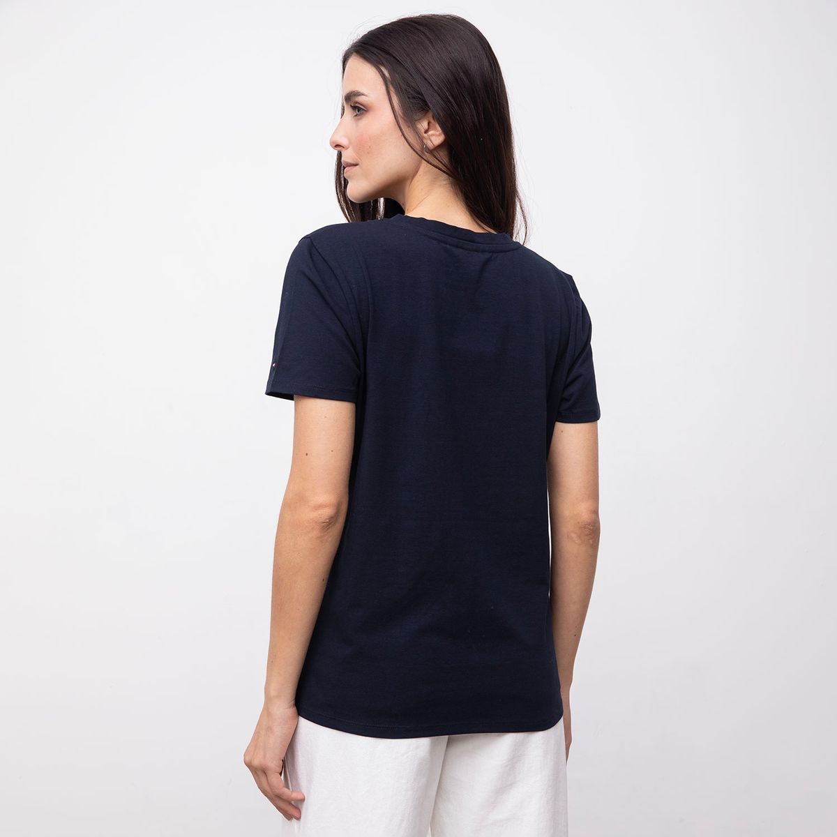 TOMMY HILFIGER - Polera Manga Corta Mujer Tommy Hilfiger