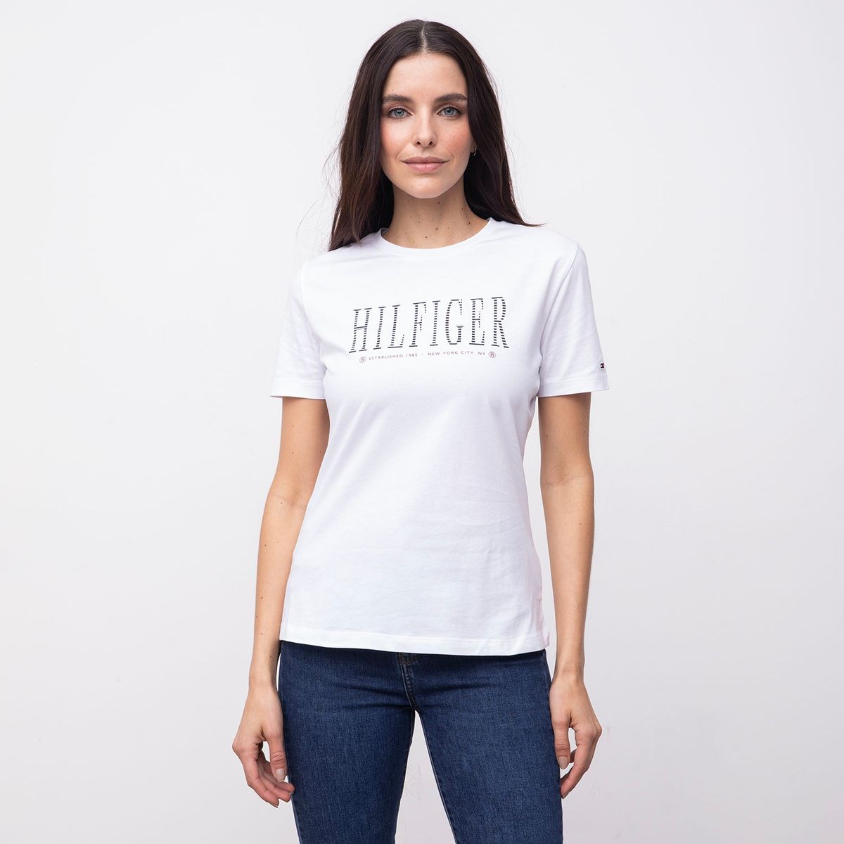 TOMMY HILFIGER - Polera Manga Corta Mujer Tommy Hilfiger