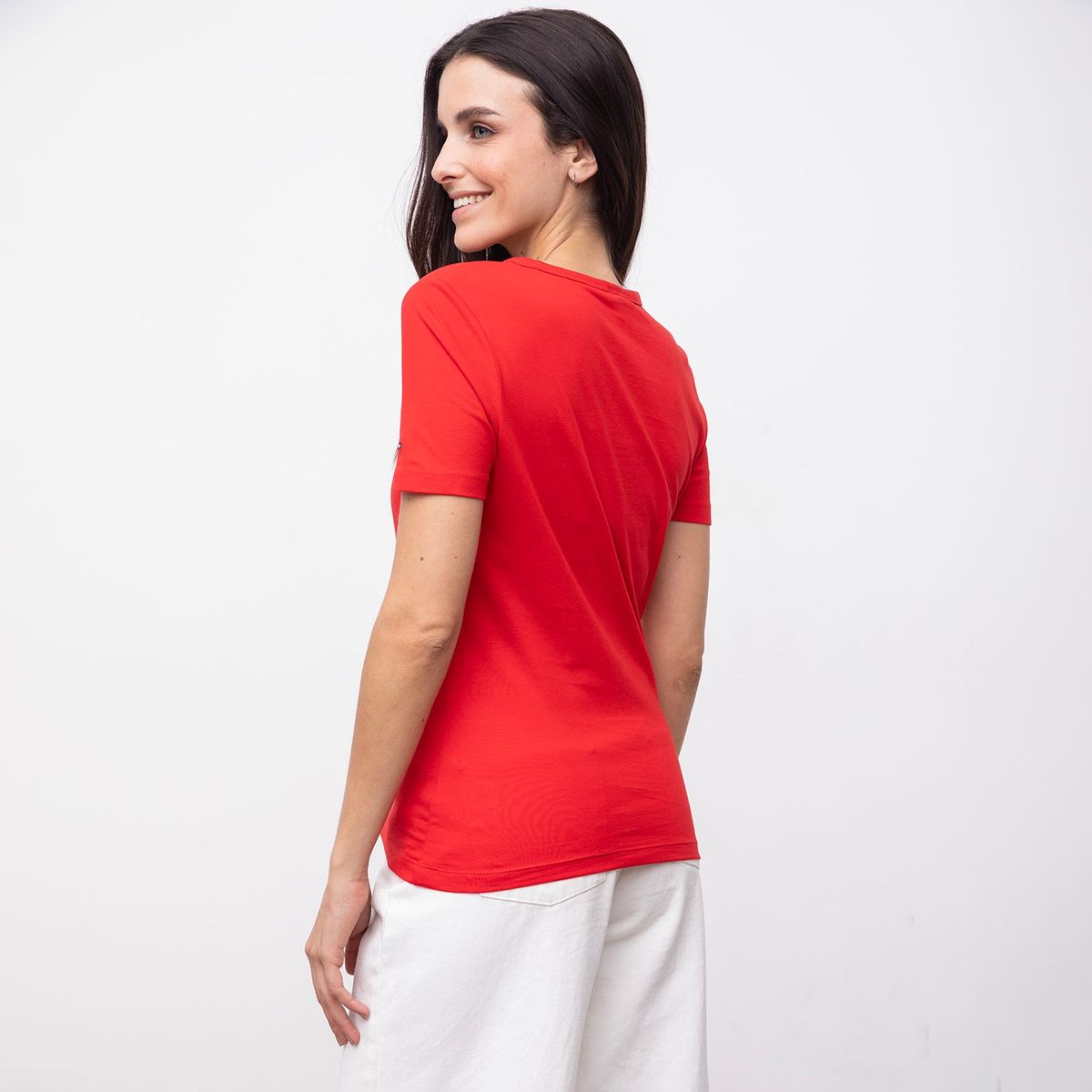 TOMMY HILFIGER - Polera Manga Corta Mujer Tommy Hilfiger