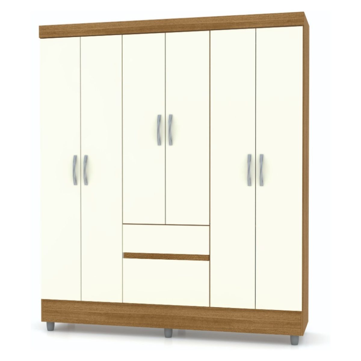 JDO & DESIGN - Clóset 6 Puertas 2 Cajones Champagne Mica