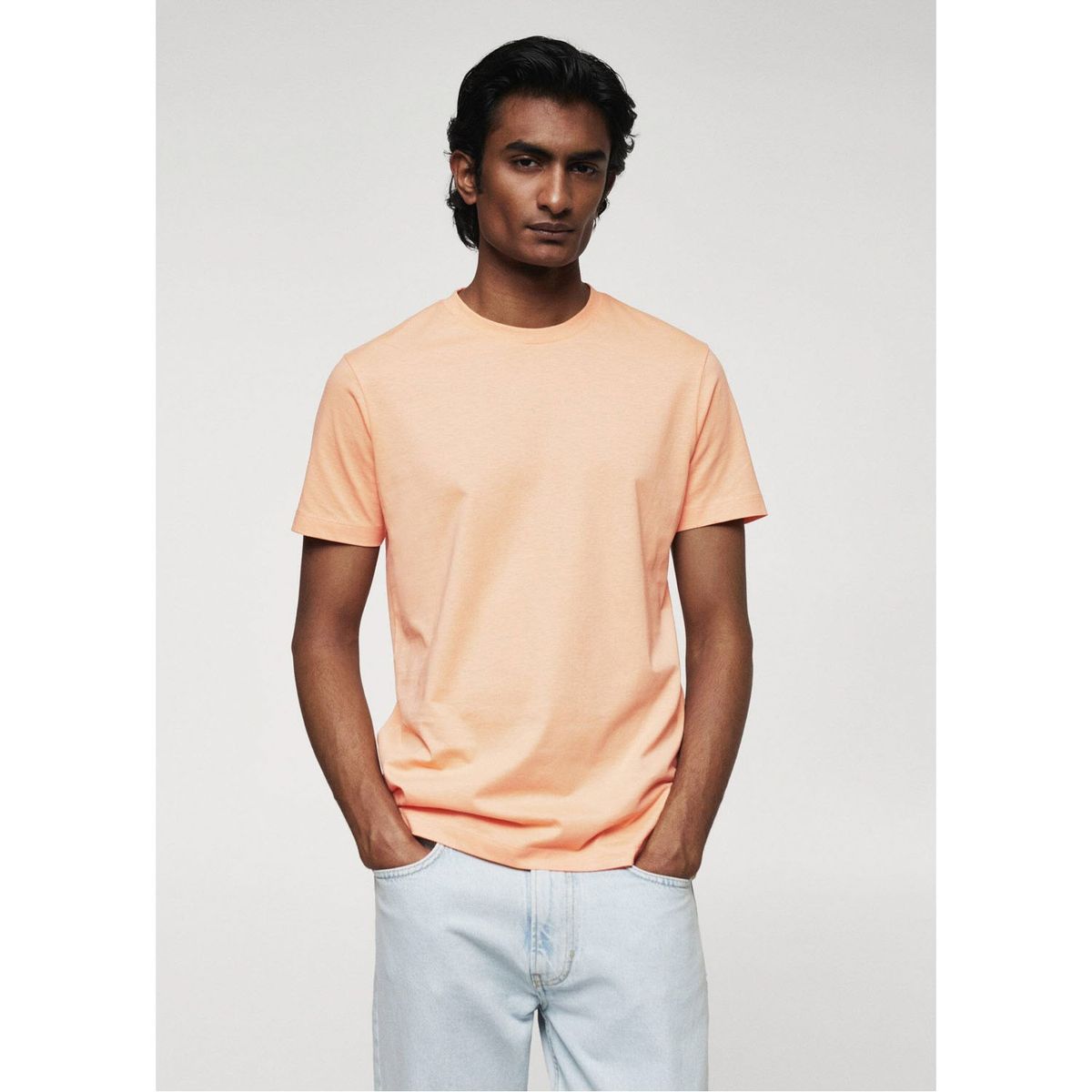 MANGO MAN - Polera 100% Algodón Hombre Mango Man