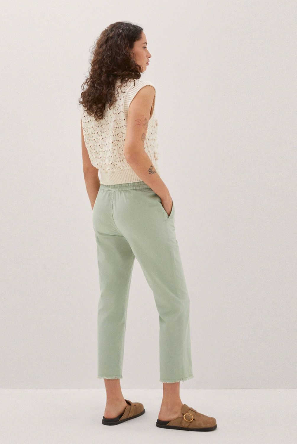 MANGO - Jeans Slouchy Cordón Ajustable Mujer Mango