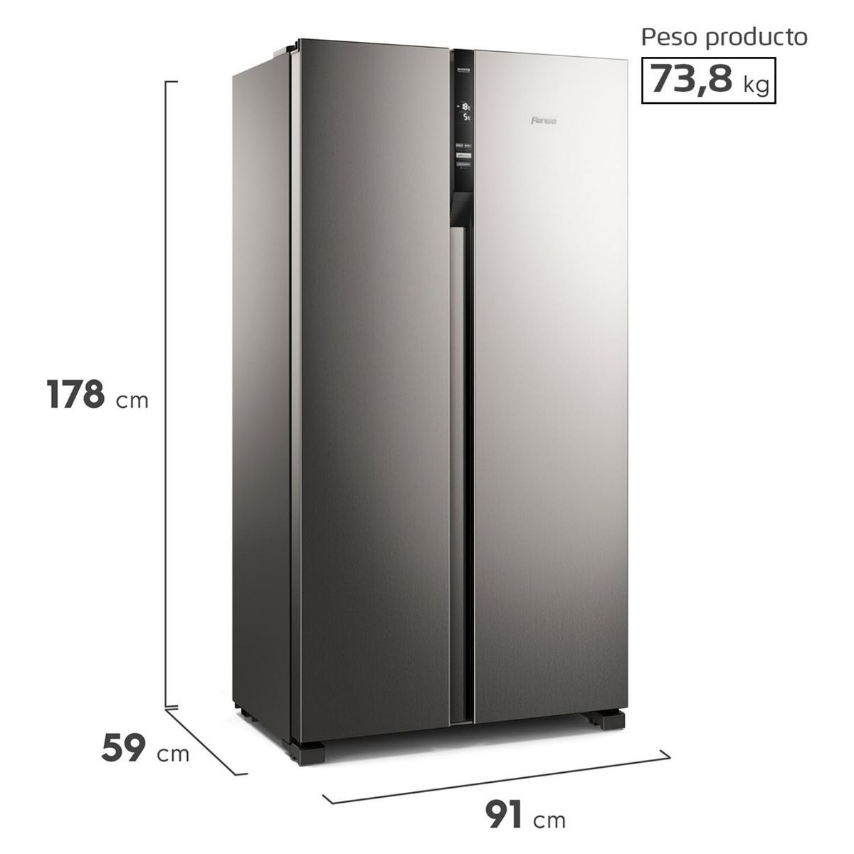 FENSA - Refrigerador Side by Side 436 Lt No Frost SFX440 Fensa