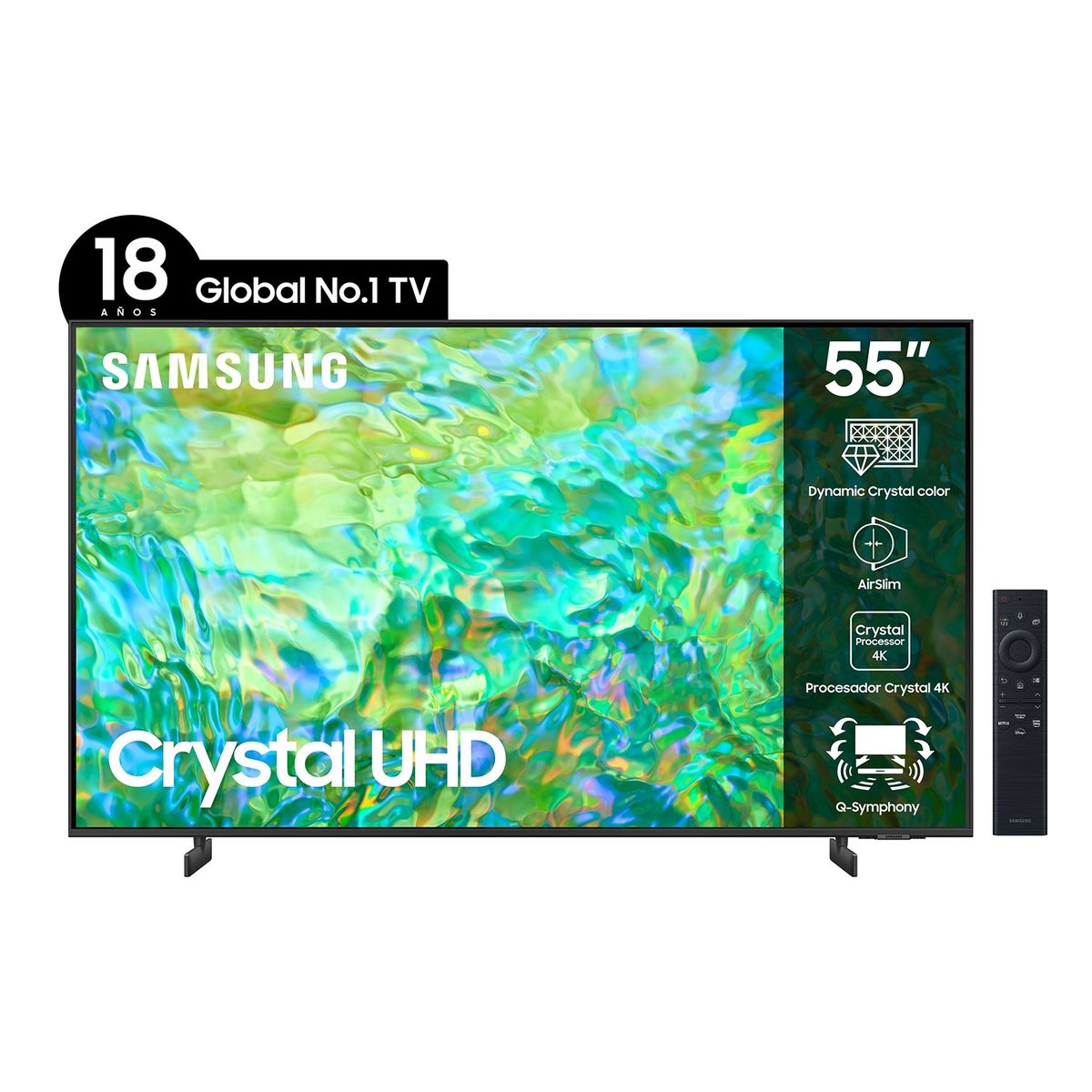 SAMSUNG - LED Smart TV 55" UN55CU8000GXZS Tizen Samsung