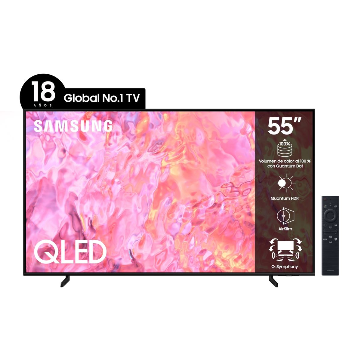 SAMSUNG - Smart TV QLED 4K 55" Q60C 2023 Samsung