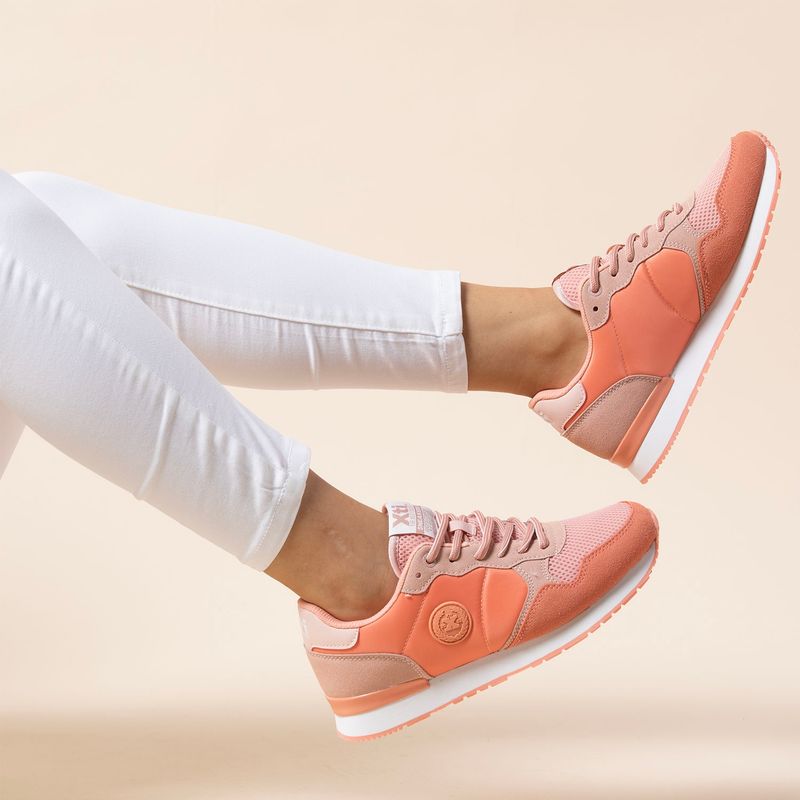XTI - Zapatilla Urbana Mujer Beige Xti
