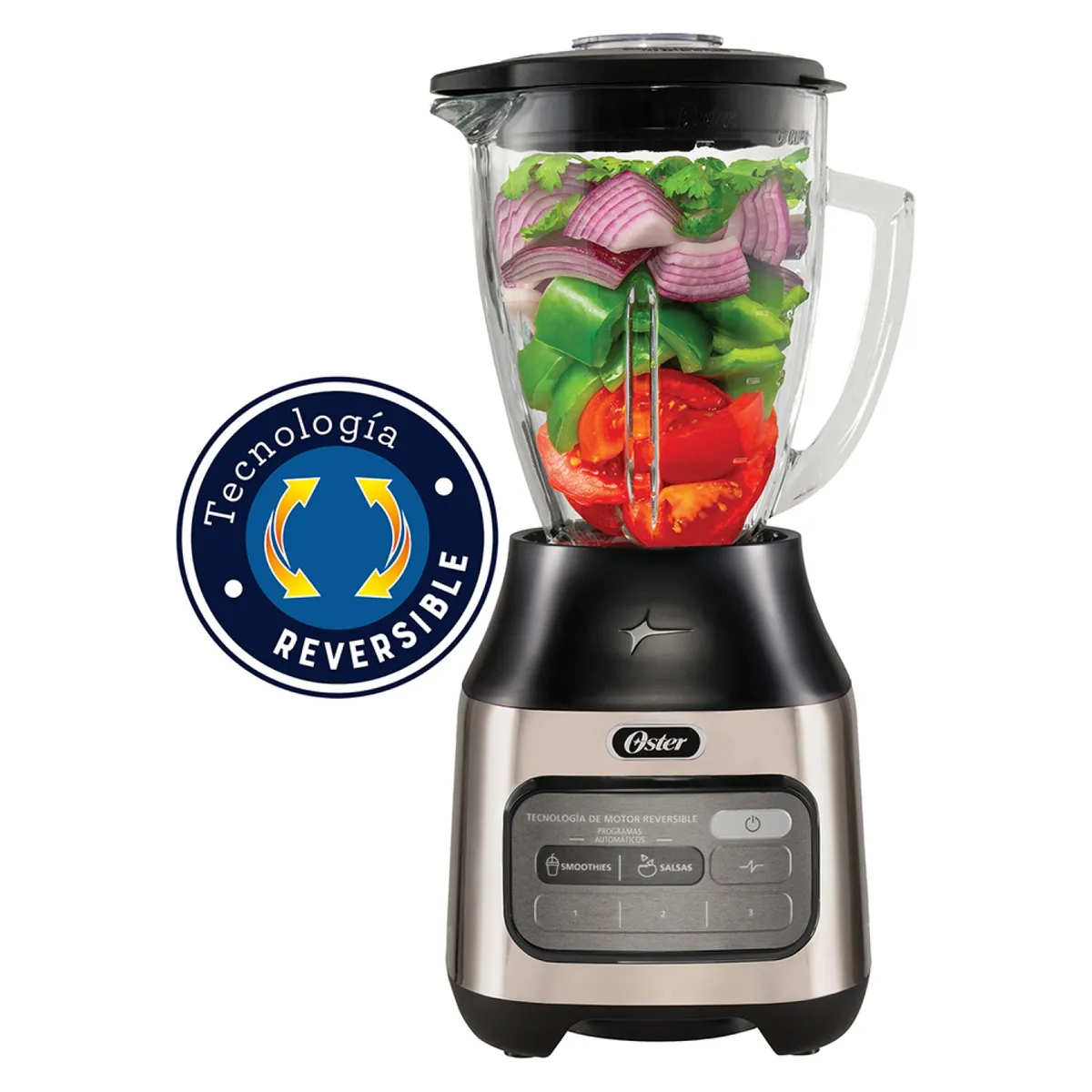 OSTER - Licuadora Reversible Cromada NRT Oster