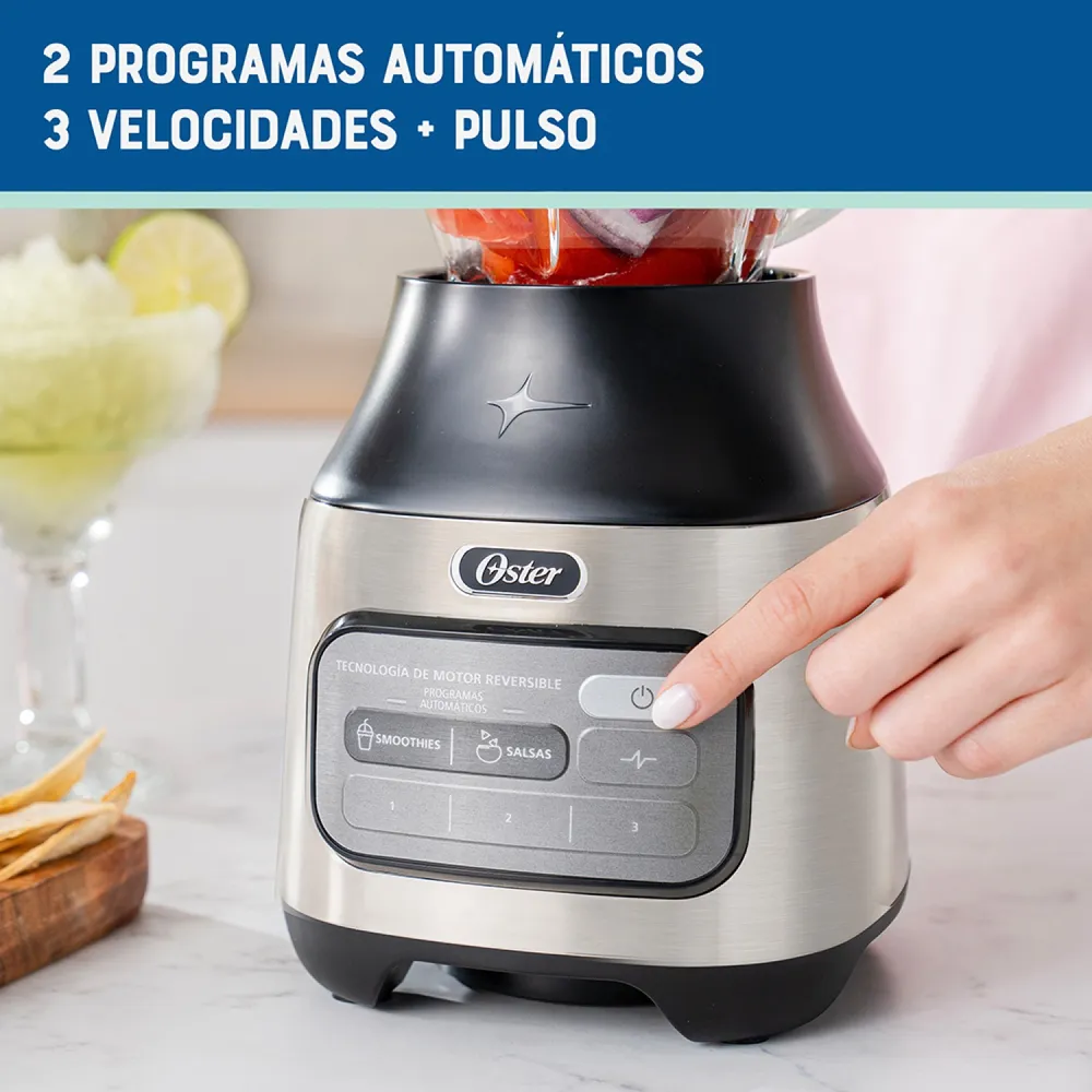 Oster Licuadora Reversible 1.5 L Acero Inoxidable BLSTPEG-NRT, foto 5