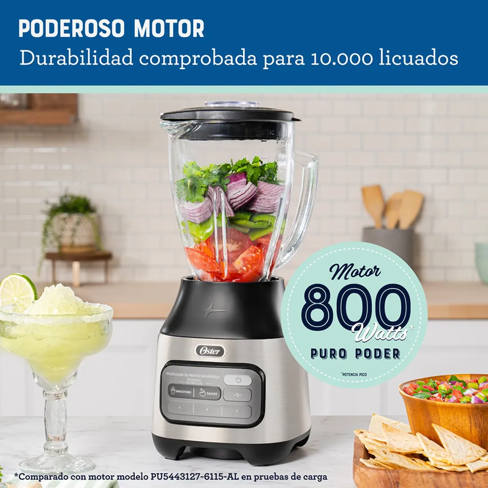 Oster Licuadora Reversible 1.5 L Acero Inoxidable BLSTPEG-NRT, foto 6