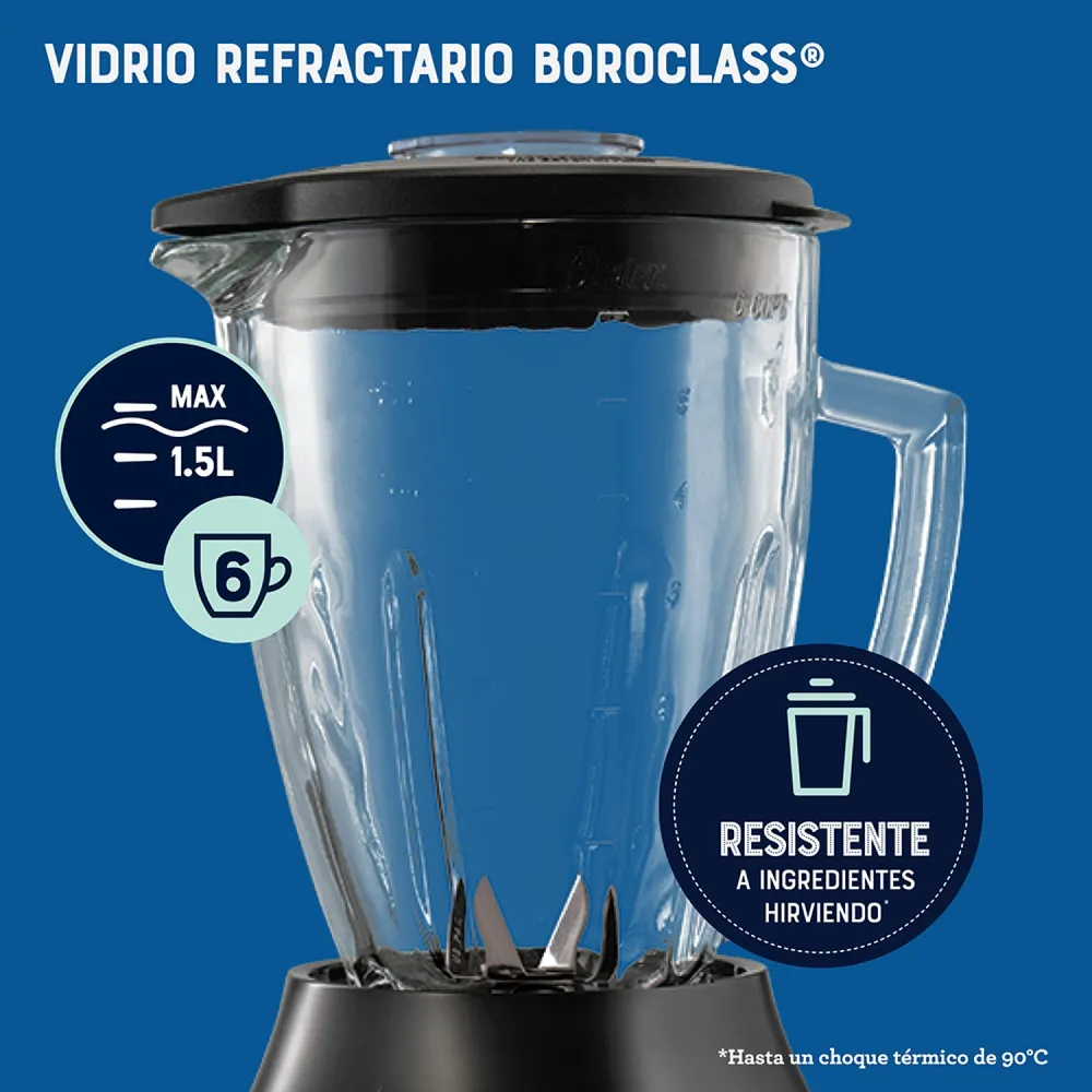 Oster Licuadora Reversible 1.5 L Acero Inoxidable BLSTPEG-NRT, foto 7