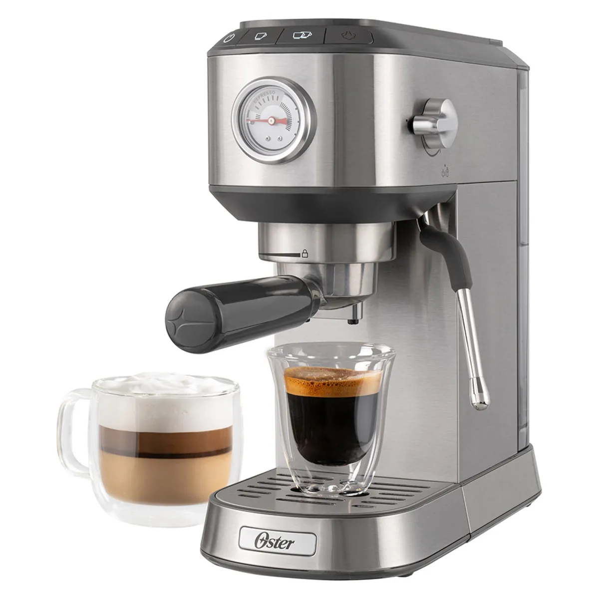 OSTER - Cafetera Compacta de Espresso y Capuccino 7200 Oster