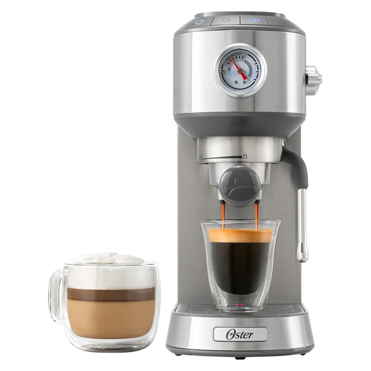 OSTER - Cafetera Compacta de Espresso y Capuccino 7200 Oster
