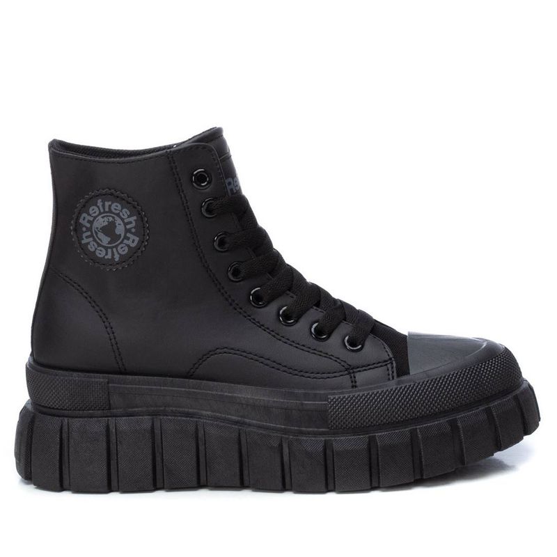 XTI - Zapatilla Urbana Alto Mujer Negro Xti