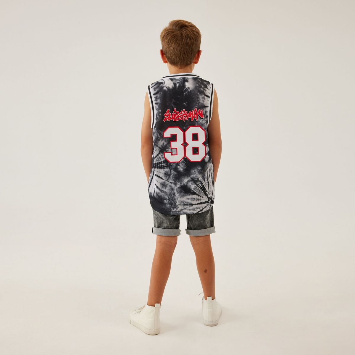 COTTON ON - Polera Sin Mangas Basketball Superman Niño Cotton On