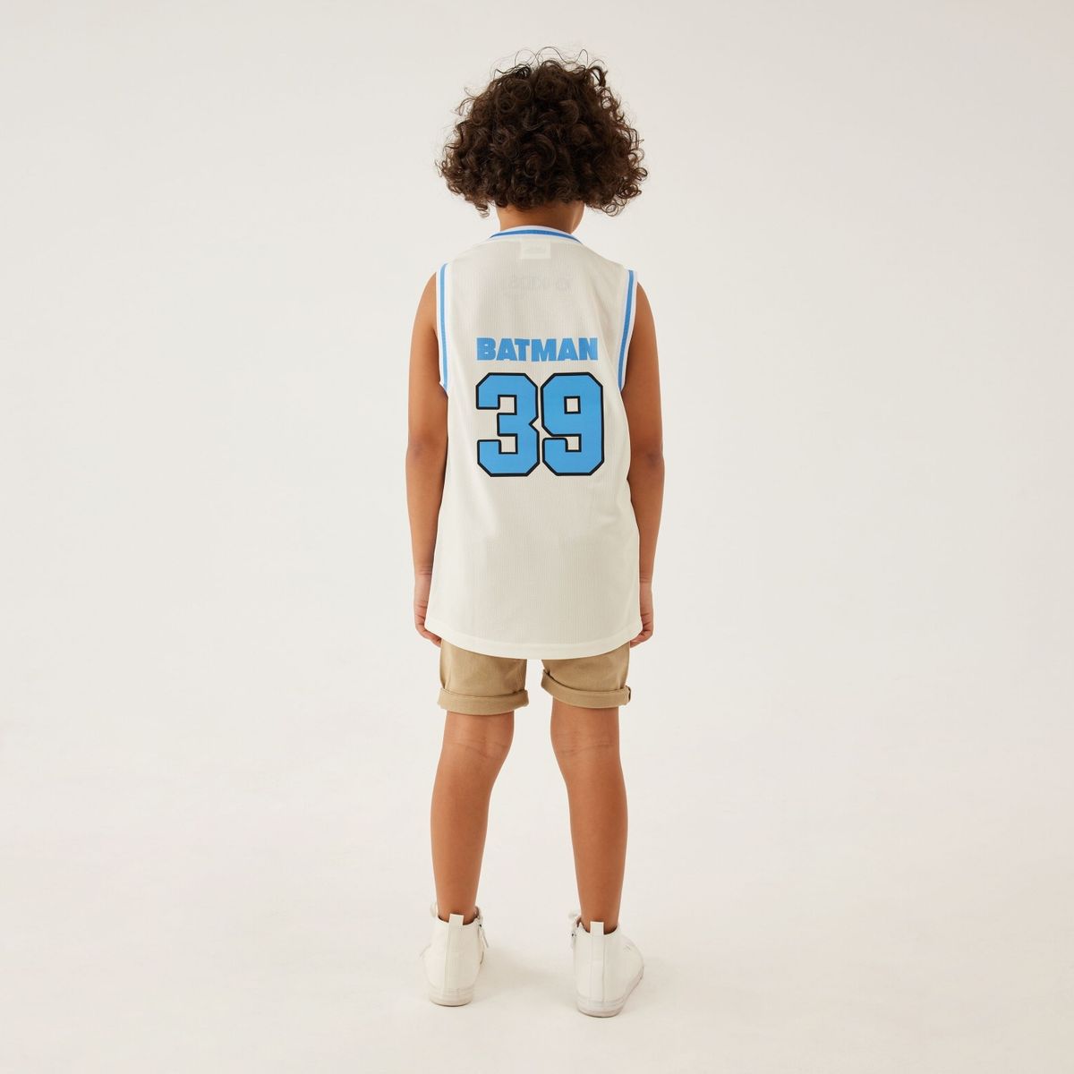 COTTON ON - Polera Sin Mangas Basketball Superman Niño Cotton On