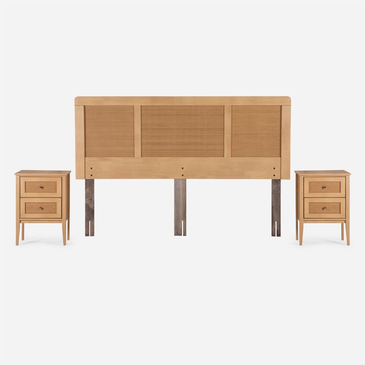 ROSEN - Cama Europea Autonomy King + Respaldo + 2 Veladores Rosen