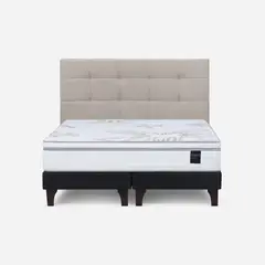 ROSEN - Cama Europea Art 4 2 Plazas + Respaldo