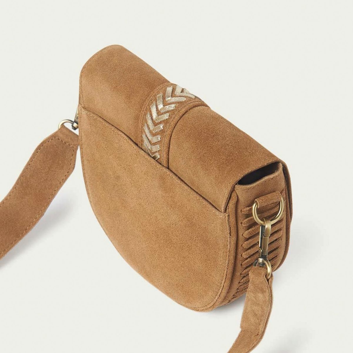 BROWNIE - Cartera Bandolera Fleco Mujer Brownie