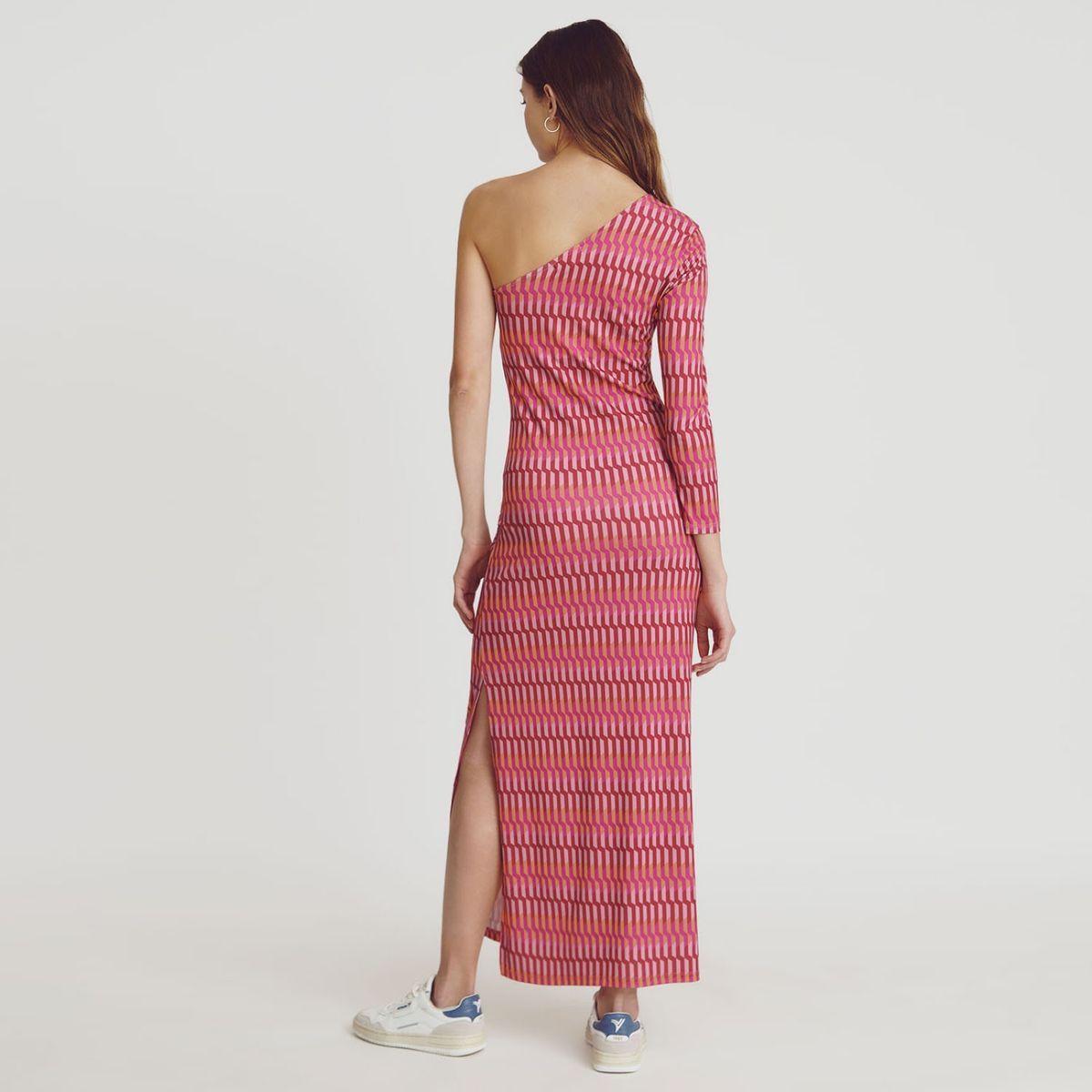 BROWNIE - Vestido Asimétrico Estampado Mujer Brownie