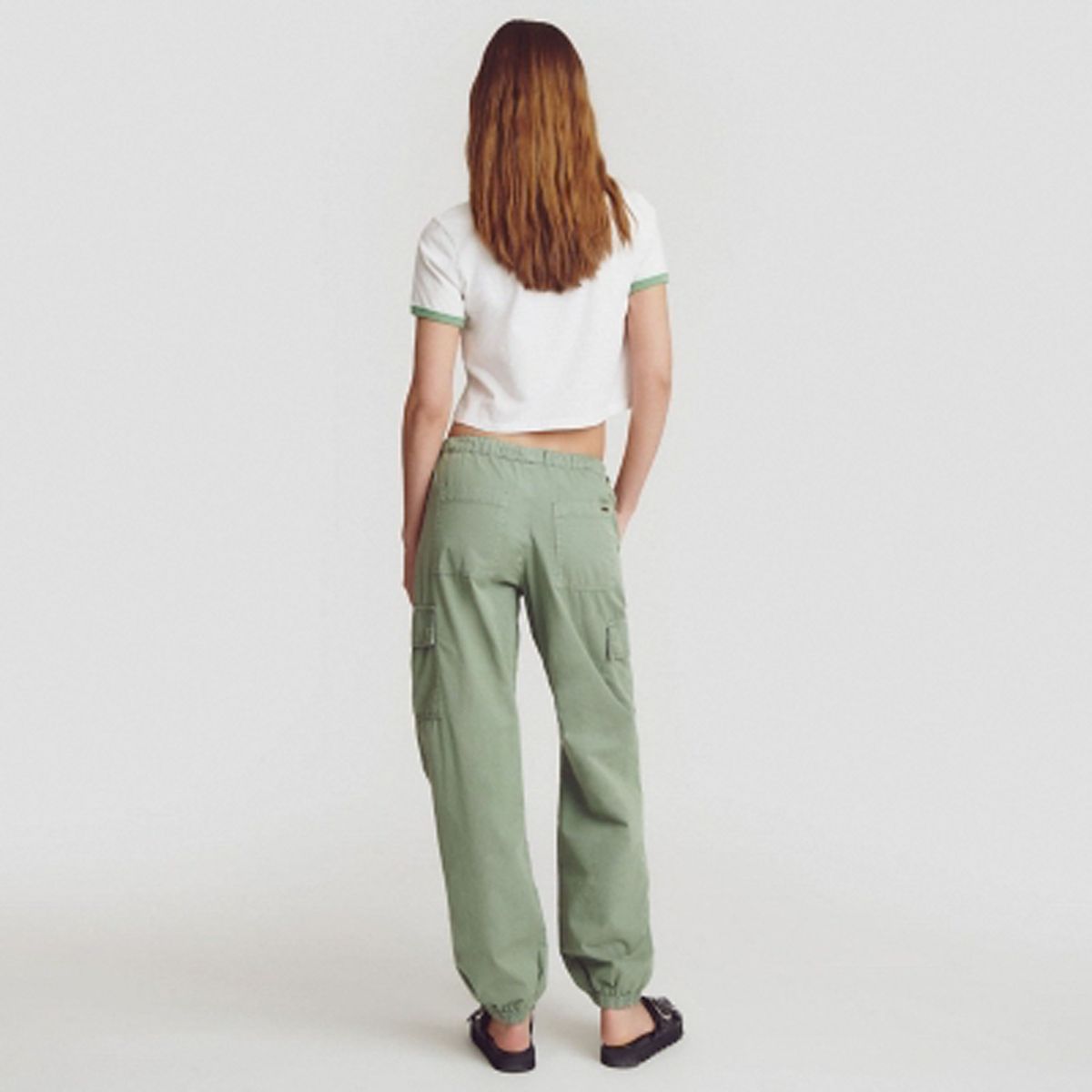BROWNIE - Pantalón Parachute Cargo Mujer Brownie