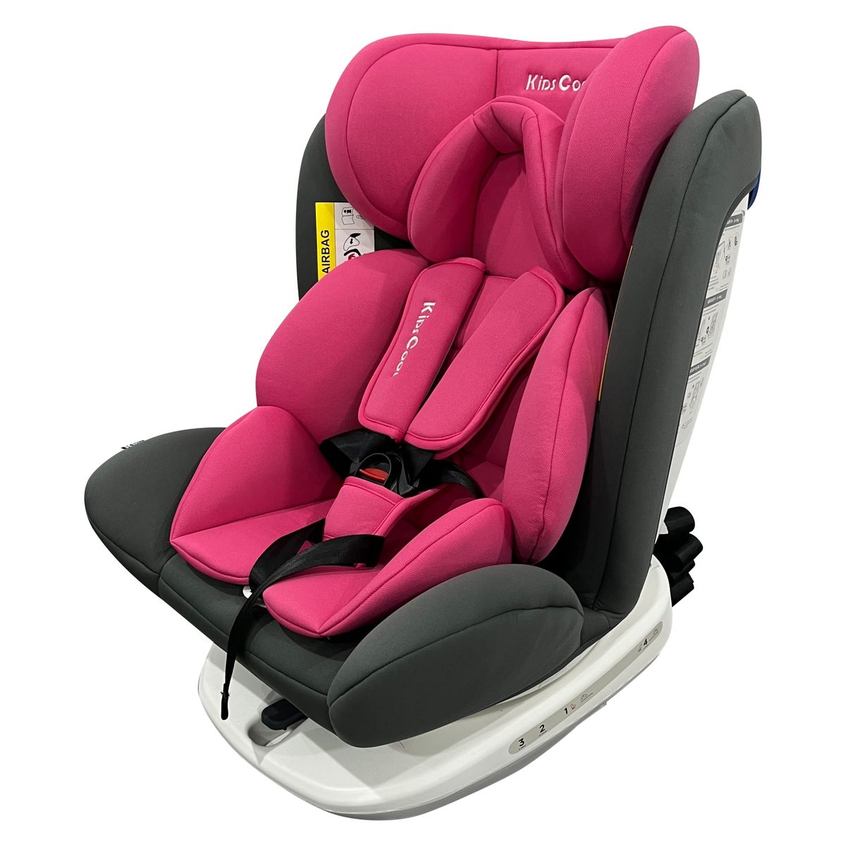 KIDSCOOL - Silla Auto 360 Etapa 0-1-2-3 Butaca Rosada Kidscool