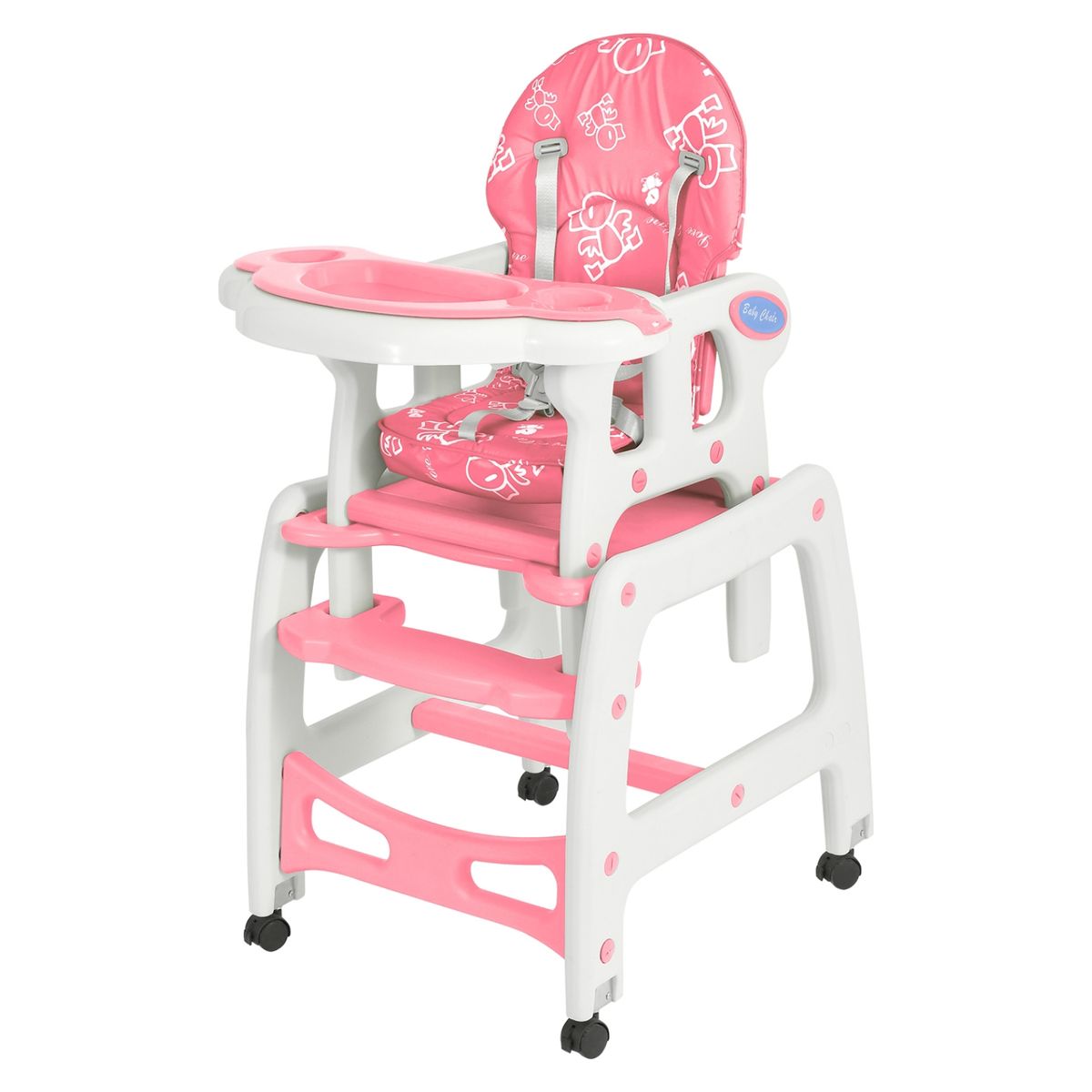 KIDSCOOL - Silla De Comer 3 En 1 New Rosada Kidscool