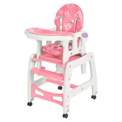 KIDSCOOL - Silla De Comer 3 En 1 New Rosada