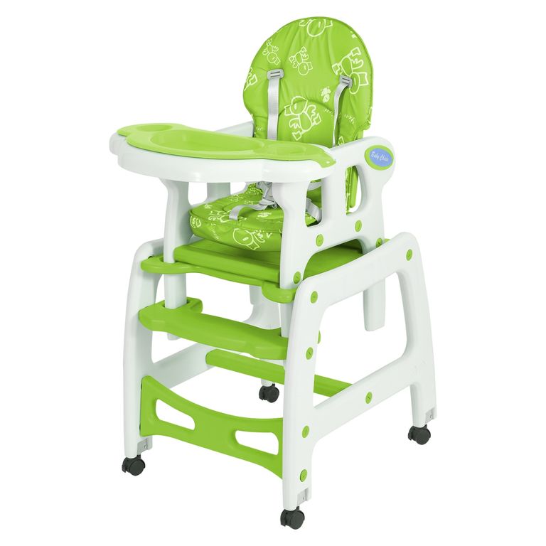 Silla De Comer New Gris Claro 3 En 1