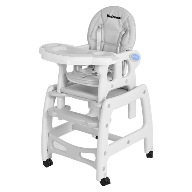 Silla De Comer New Gris Claro 3 En 1
