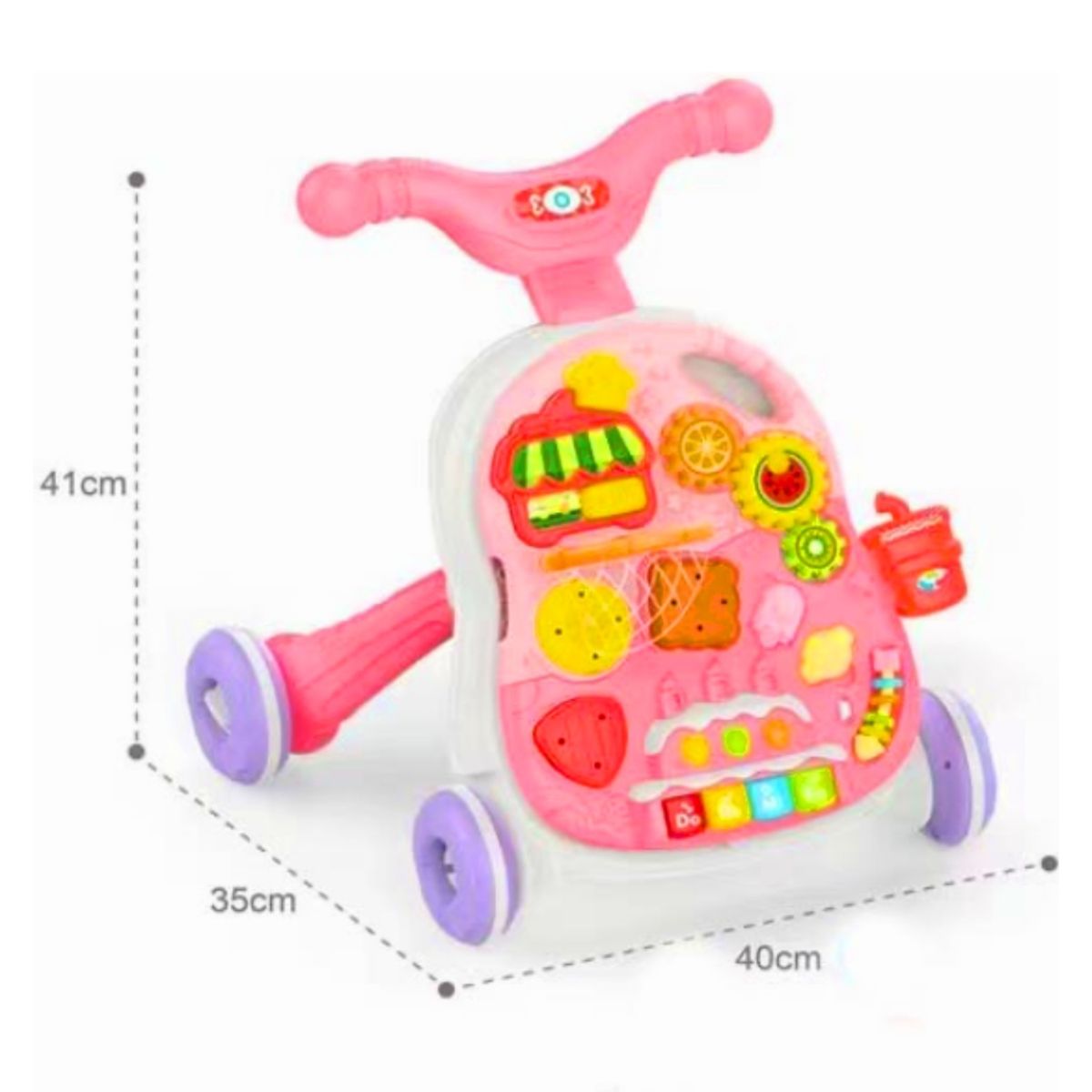 KIDSCOOL - Caminador  Multifunción 4 en 1 Rosado Kidscool