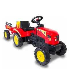 KIDSCOOL - Go Kart Tractor Con Carro Rojo