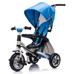 KIDSCOOL - Triciclo Canopy Plegable Azul