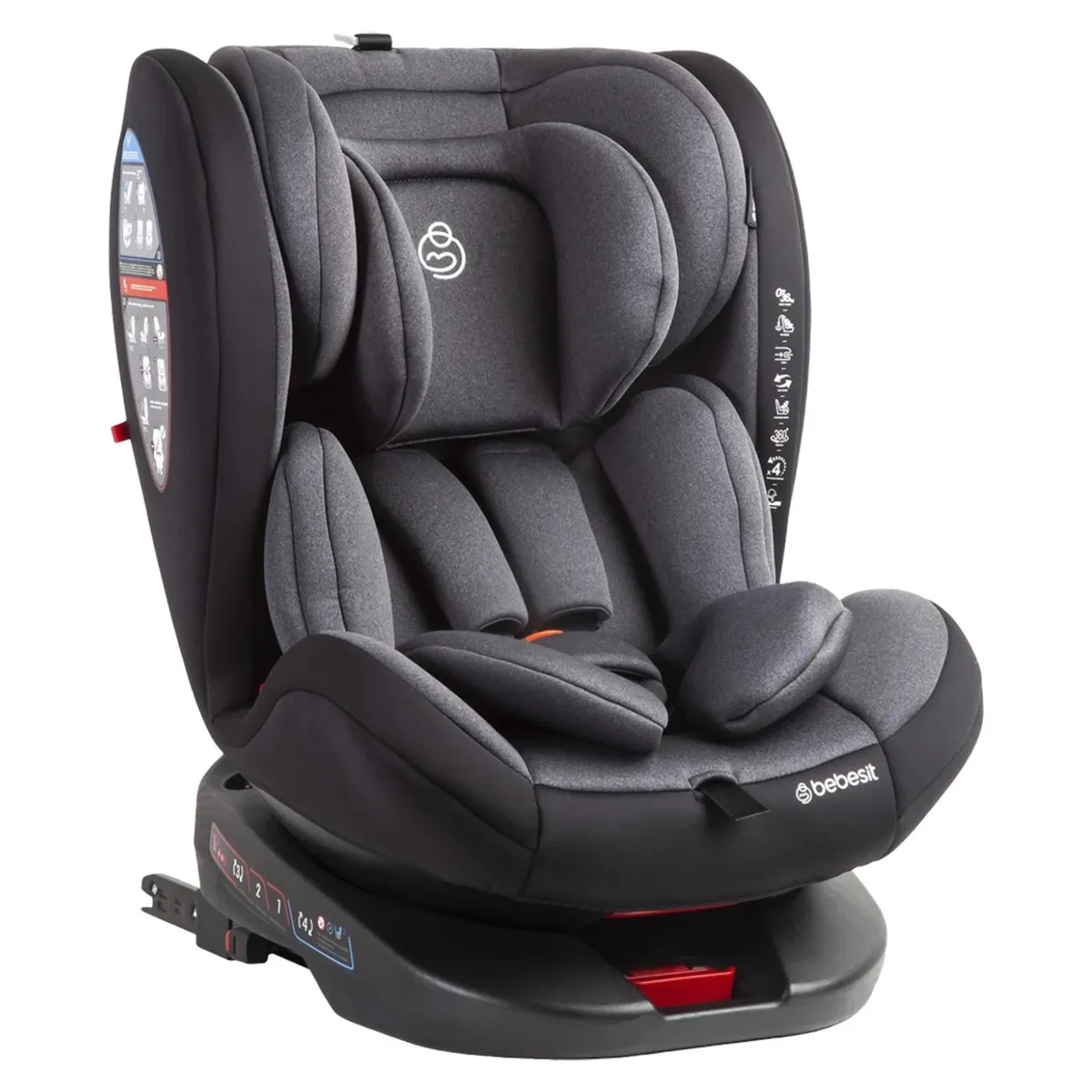 BEBESIT - Silla de Auto Saturn Convertible 360° Isofix Bebesit