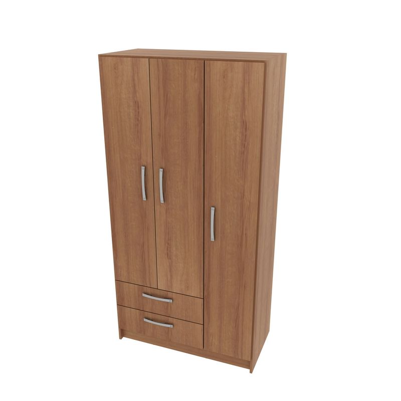 TECNOMOBILI - Ropero 3 Puertas-2 Cajones Almendra Tecnomobili