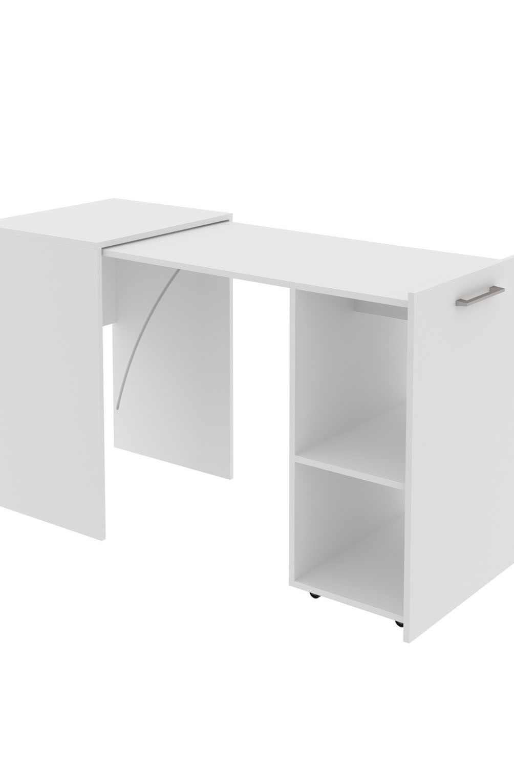 TECNOMOBILI - Escritorio Multifuncional Plegable Blanco Tecnomobili