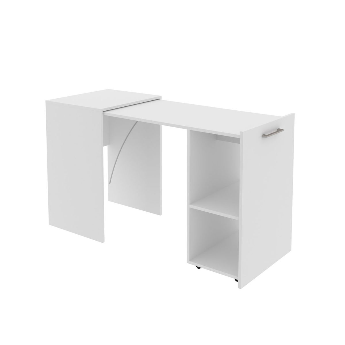 TECNOMOBILI - Escritorio Multifuncional Plegable Blanco Tecnomobili