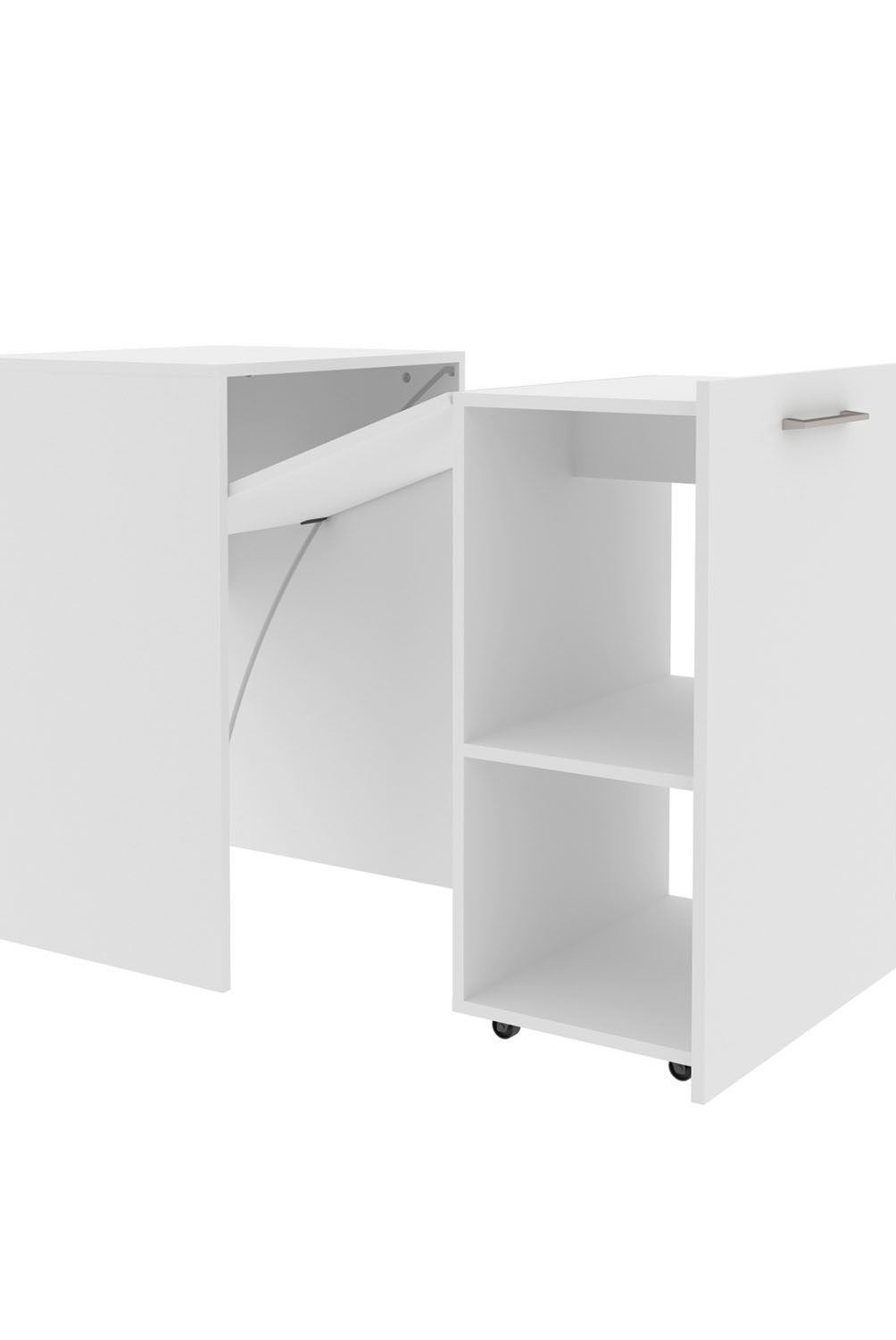 TECNOMOBILI - Escritorio Multifuncional Plegable Blanco Tecnomobili
