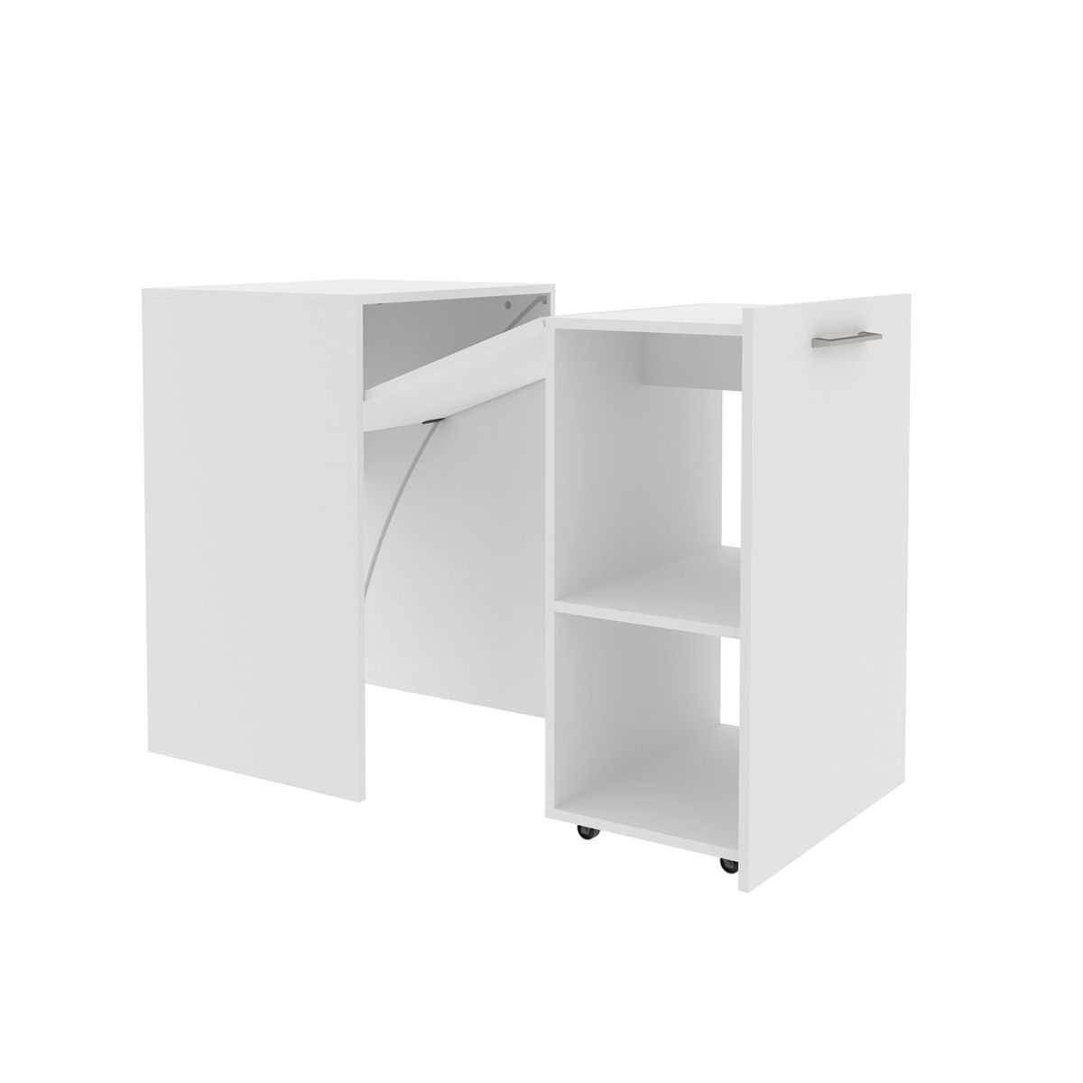 TECNOMOBILI - Escritorio Multifuncional Plegable Blanco Tecnomobili